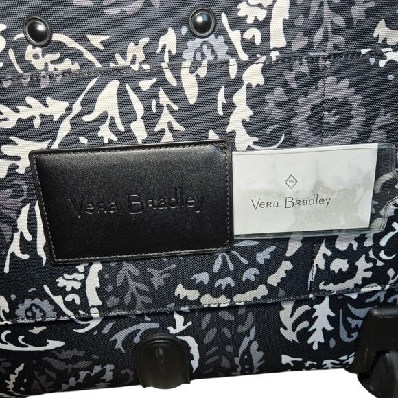 Vera Bradley Rolling Work Bag - Paisley Noir - Picture 10 of 12